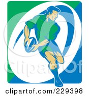 Poster, Art Print Of Rugby Player - 1