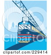 Poster, Art Print Of Electric City Train - 2