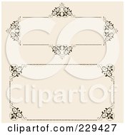 Royalty Free RF Clipart Illustration Of A Digital Collage Of Ornate Frames 1