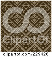 Poster, Art Print Of Seamless Background Pattern Of Brown Corner Tile