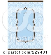 Royalty Free RF Clipart Illustration Of An Ornate Frame On An Invitation 2