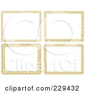 Royalty Free RF Clipart Illustration Of A Digital Collage Of Certificate Borders 2