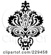 Poster, Art Print Of Black And White Floral Bouquet Design - 3