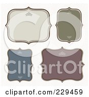 Royalty Free RF Clipart Illustration Of A Digital Collage Of Ornate Frames With Copyspace 1