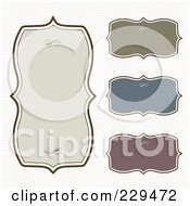 Royalty Free RF Clipart Illustration Of A Digital Collage Of Ornate Frames With Copyspace 6