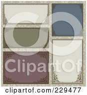 Poster, Art Print Of Digital Collage Of Ornate Frames With Copyspace - 5