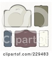 Royalty Free RF Clipart Illustration Of A Digital Collage Of Ornate Frames With Copyspace 3