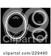 Royalty Free RF Clipart Illustration Of A Digital Collage Of Ornate Frames 3