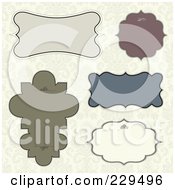 Royalty Free RF Clipart Illustration Of A Digital Collage Of Ornate Frames With Copyspace 4