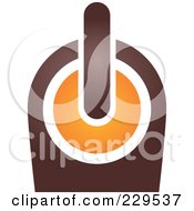 Poster, Art Print Of Abstract Brown And Orange Logo Icon - 9