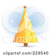 Royalty Free RF Clipart Illustration Of A Cheese Christmas Tree by Qiun #COLLC229540-0141