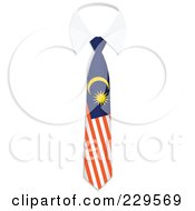 Malaysia Flag Business Tie And White Collar