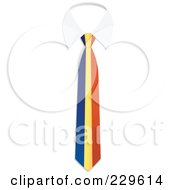 Poster, Art Print Of Andorra Flag Business Tie And White Collar