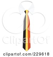 Belgium Flag Business Tie And White Collar