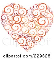 Poster, Art Print Of Sketched Swirl Heart