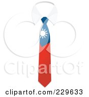 Poster, Art Print Of China Flag Business Tie And White Collar