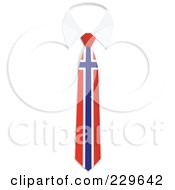 Norway Flag Business Tie And White Collar