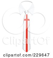 Royalty Free RF Clipart Illustration Of An England Flag Business Tie And White Collar