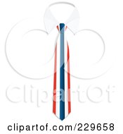 Royalty Free RF Clipart Illustration Of A Thailand Flag Business Tie And White Collar