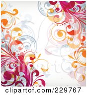 Royalty Free RF Clipart Illustration Of A Flourish Background On Off White 5