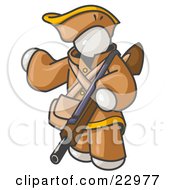 Poster, Art Print Of White Man In Hunting Gear Carrying A Rifle