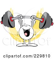 Moodie Character Easily Lifting A Barbell