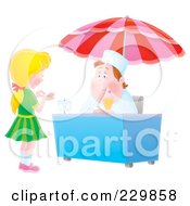 Poster, Art Print Of Girl Counting Change For Ice Cream - 2