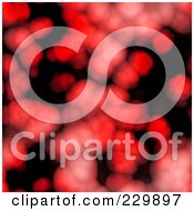 Poster, Art Print Of Seamless Background Of Red Cells On Black