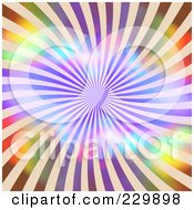Poster, Art Print Of Vibrant Swirling Burst Background