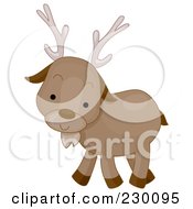 Poster, Art Print Of Cute Caribou