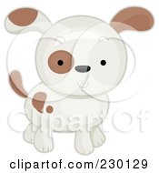 Royalty Free RF Clipart Illustration Of A Cute Puppy