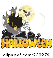 Poster, Art Print Of Haunted Mansion Halloween Greeting - 1