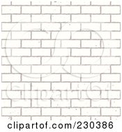 Poster, Art Print Of Seamless Background Of A White Brick Wall