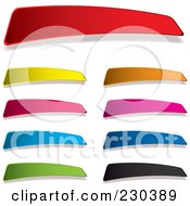 Poster, Art Print Of Digital Collage Of Colorful Blank Tag Labels
