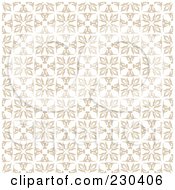 Poster, Art Print Of Background Of Floral Squares On Beige