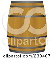 Wooden Beer Keg Barrel