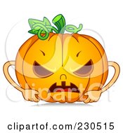 Poster, Art Print Of Mad Halloween Pumpkin