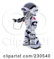 Poster, Art Print Of 3d Robot Character Doctor