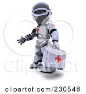 Poster, Art Print Of 3d Robot Character Paramedic