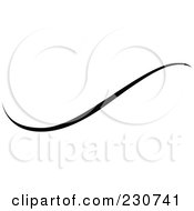 Royalty Free RF Clipart Illustration Of A Black And White Swirl Design Version 1