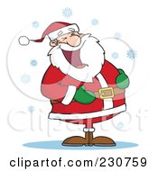 Royalty Free RF Clipart Illustration Of Santa Laughing 3
