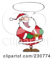 Royalty Free RF Clipart Illustration Of Santa Laughing 2