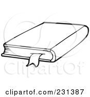 Poster, Art Print Of Coloring Page Outline Of A School Book - 2