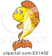 Poster, Art Print Of Cute Orange Fish