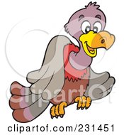 Royalty Free RF Clipart Illustration Of A Vulture by visekart