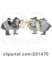 Poster, Art Print Of Rabbi Man With A Cane And Bible
