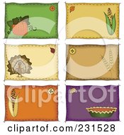 Poster, Art Print Of Digital Collage Of Sewn Folk Art Styled Labels