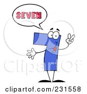 Number Seven Character Saying Seven