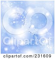 Poster, Art Print Of Christmas Background Of Snowflakes Over Blue