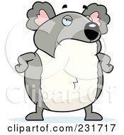 Royalty Free RF Clipart Illustration Of A Mad Koala